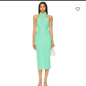 Conchita Dress in Green & White
Amanda Uprichard